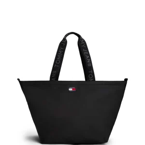 BORSA NERA TOMMY JEANS ESSENTIAS DAILY TOTE BAG DA DONNA