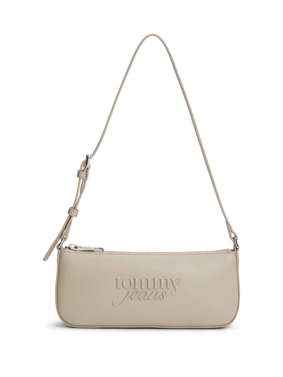 BORSA BEIGE TOMMY JEANS CON LOGO SERIF DA DONNA - immagine 2