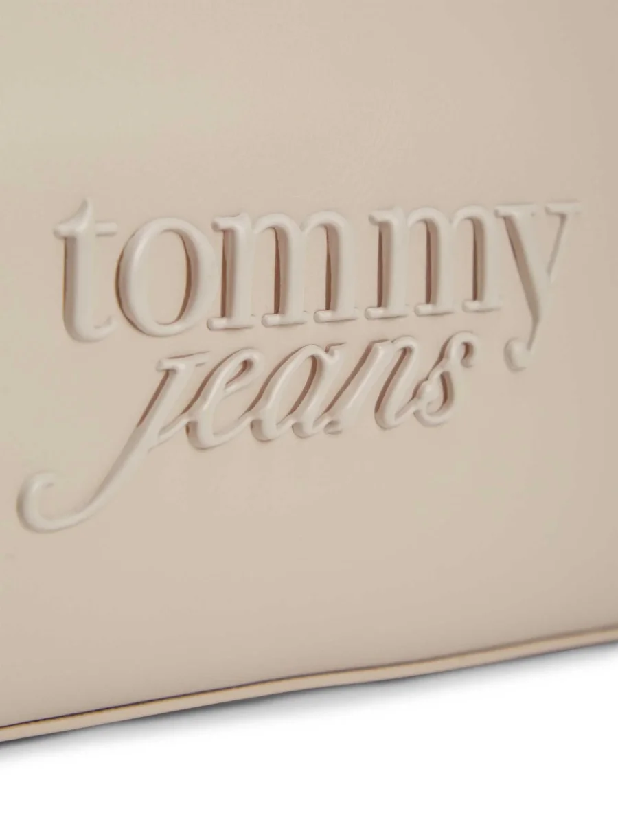 BORSA BEIGE TOMMY JEANS CON LOGO SERIF DA DONNA - immagine 6