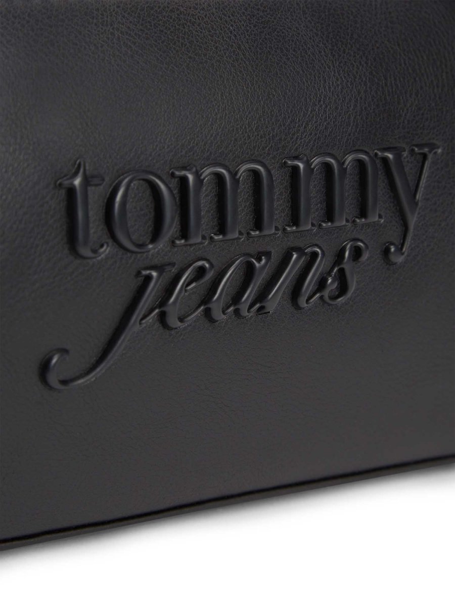 BORSA NERA TOMMY JEANS CON LOGO SERIF DA DONNA - immagine 6
