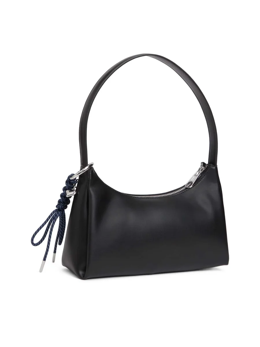 BORSA NERA TOMMY JEANS CON CHARM DA DONNA - immagine 4