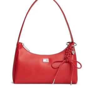 BORSA ROSSA TOMMY JEANS CON CHARM DA DONNA
