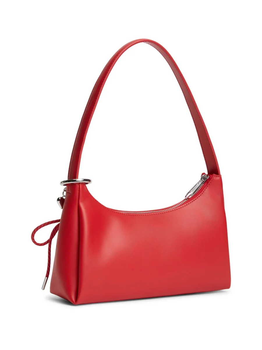 BORSA ROSSA TOMMY JEANS CON CHARM DA DONNA - immagine 4