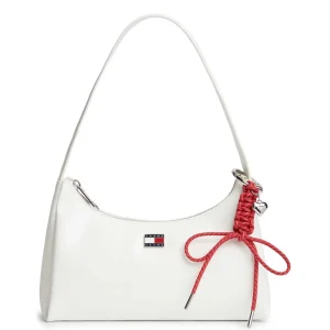 BORSA BIANCA TOMMY JEANS CON CHARM DA DONNA