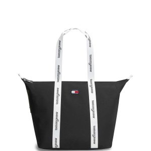BORSA NERA TOMMY JEANS ESSENTIAL TOTE DA DONNA