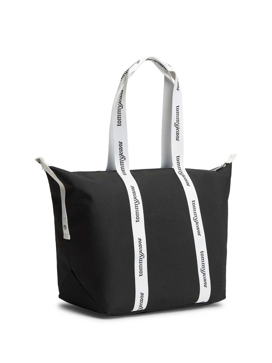 BORSA NERA TOMMY JEANS ESSENTIAL TOTE DA DONNA - immagine 4