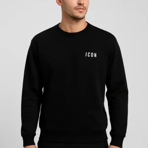 MAGLIA GIROCOLLO CON RICAMO PICCOLO ICON