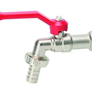 Utilia RUBINETTO PORTAGOMMA A SFERA IN OTTONE MIS. 1