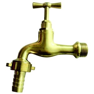 Utilia RUBINETTO PORTAGOMMA IN OTTONE LUCIDATO MIS. 1/2