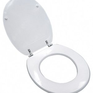 Utilia SEDILE WC IN LEGNO col. Bianco cm. 44×37