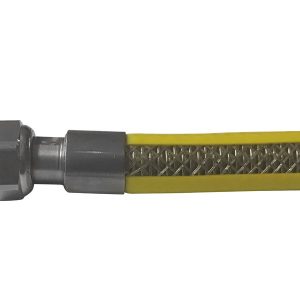 FLESSIBILE PER GAS RIVESTITO IN PVC Attacco 1/2 F x 1/2 F cm. 200