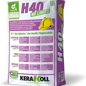 KERAKOLL H40 NO LIMITS GRIGIO ADESIVO PER PIASTRELLE 25 KG