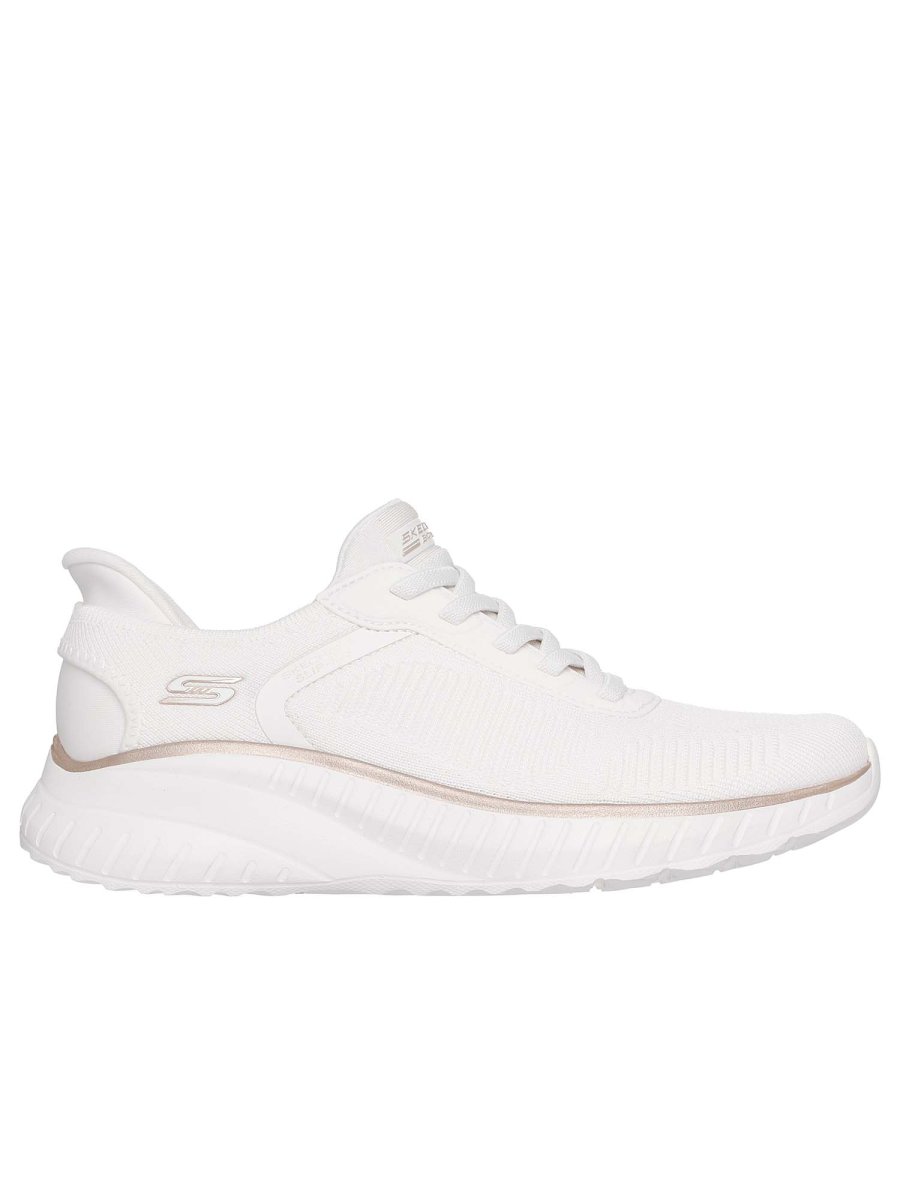 SLIP-INS BOBS SQUAD SKECHERS DA DONNA BIANCO ORO