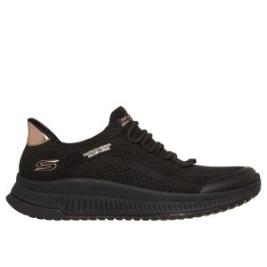 SLIP-INS VEGAN BOBS SQUAD 4 SKECHERS DA DONNA NERO