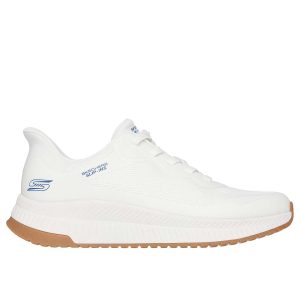 SLIP-INS BOBS SQUAD SKECHERS DA UOMO BIANCO