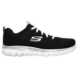 SNEAKERS GRACEFUL SKECHERS DA DONNA NERO BIANCO