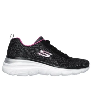 SNEAKERS FASHION FIT SKECHERS DA DONNA NERO