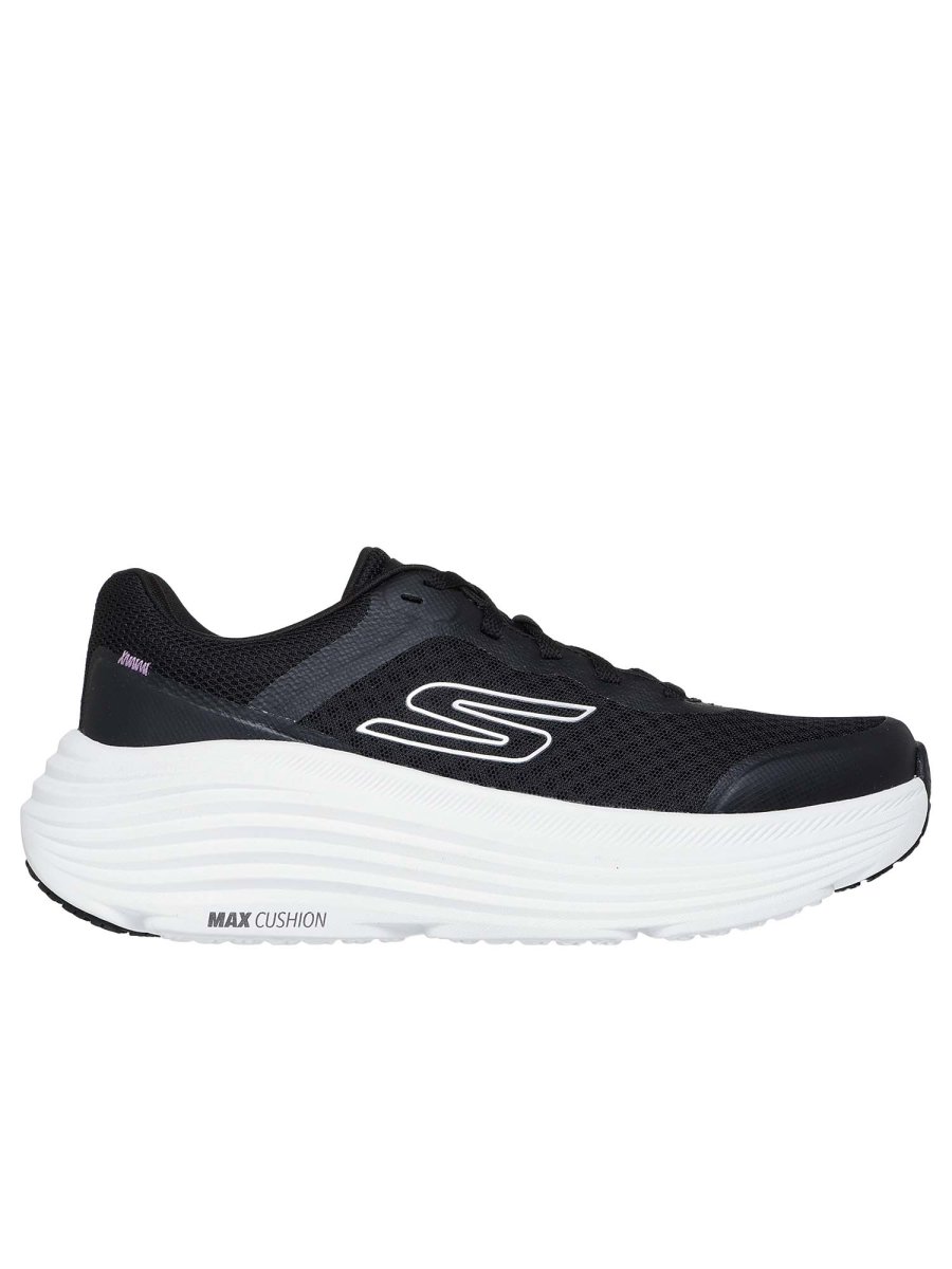SNEAKERS MAX CUSHION ENDEAVOUR SKECHERS DA DONNA NERO BIANCO