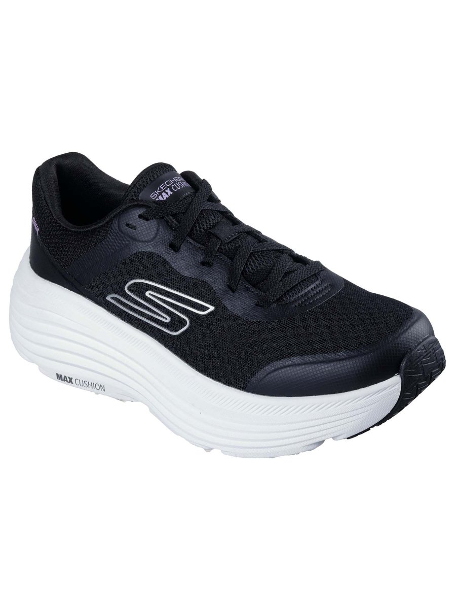 SNEAKERS MAX CUSHION ENDEAVOUR SKECHERS DA DONNA NERO BIANCO - immagine 3