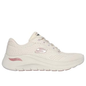 SNEAKERS VEGAN ARCH FIT 2.0 SKECHERS DA DONNA NATURALE
