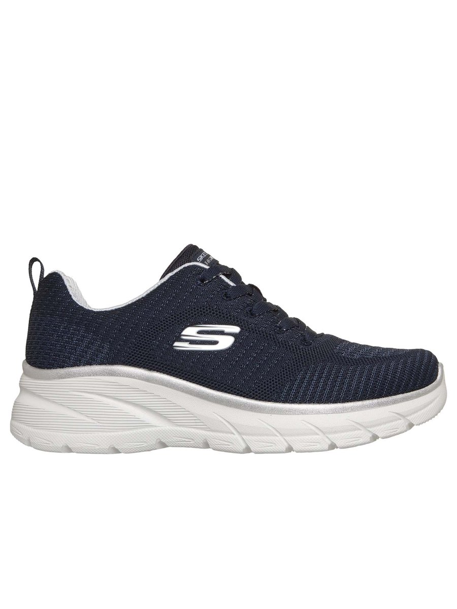 SNEAKERS FASHION FIT SKECHERS DA DONNA BLU ARGENTO - immagine 2