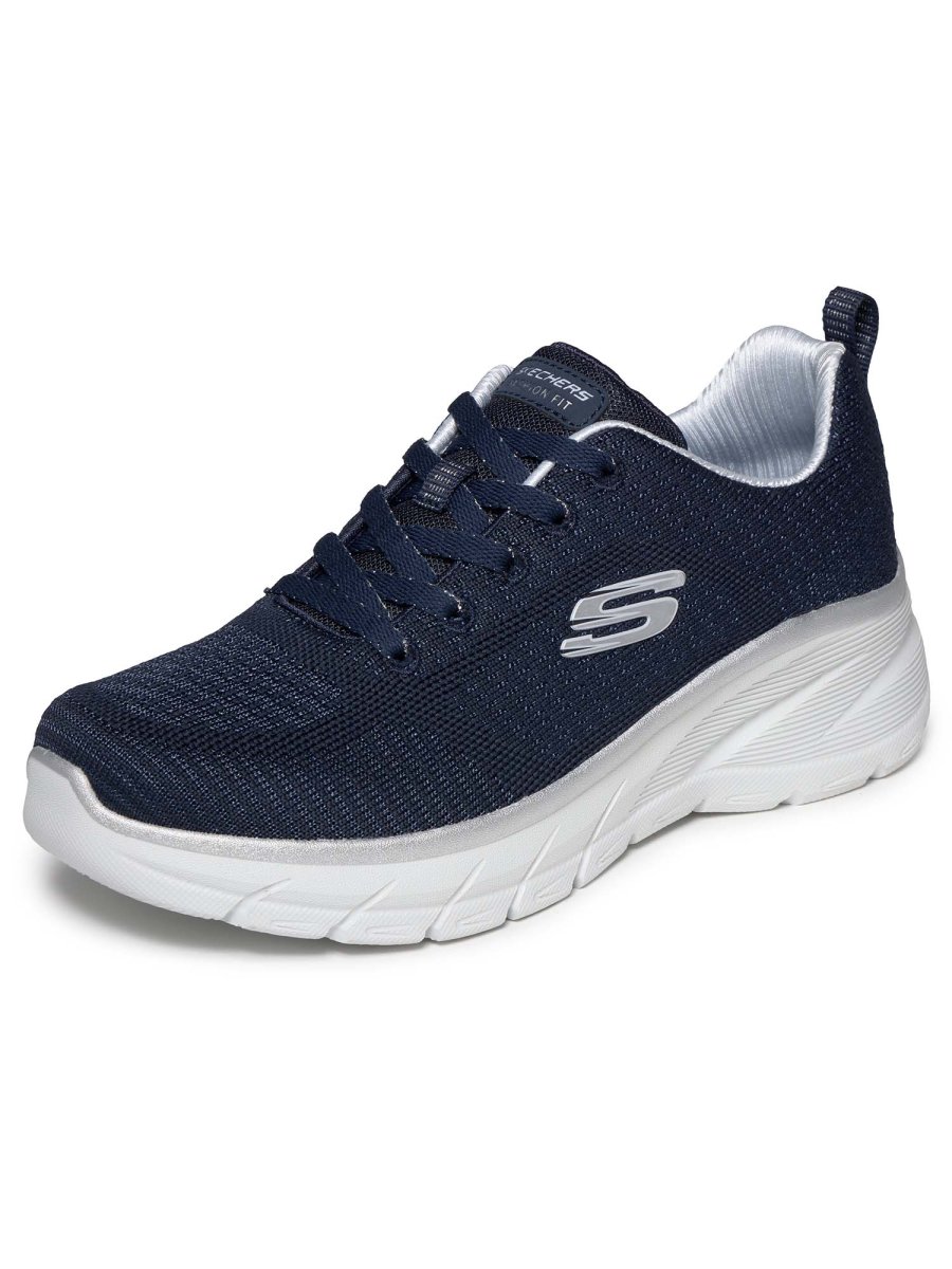 SNEAKERS FASHION FIT SKECHERS DA DONNA BLU ARGENTO - immagine 5
