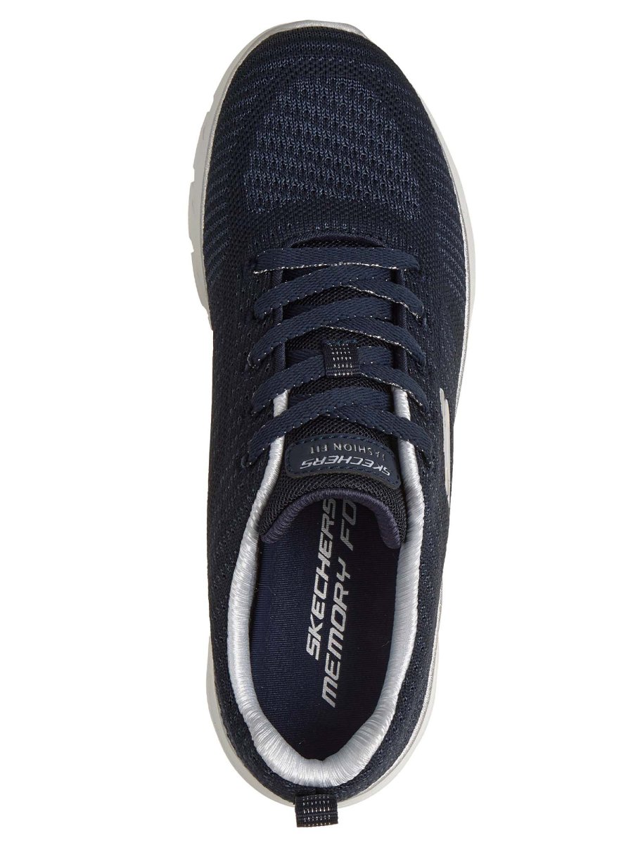 SNEAKERS FASHION FIT SKECHERS DA DONNA BLU ARGENTO - immagine 6