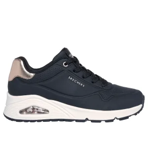 SNEAKERS UNO GOLDEN AIR SKECHERS DONNA NERO-BIANCO