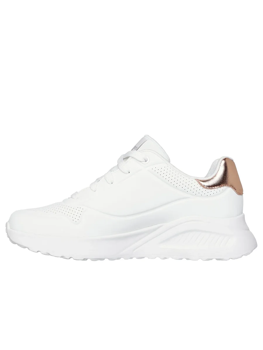 Sneakers Skechers Uno Lite Shimmer Along unisex bianche - immagine 4