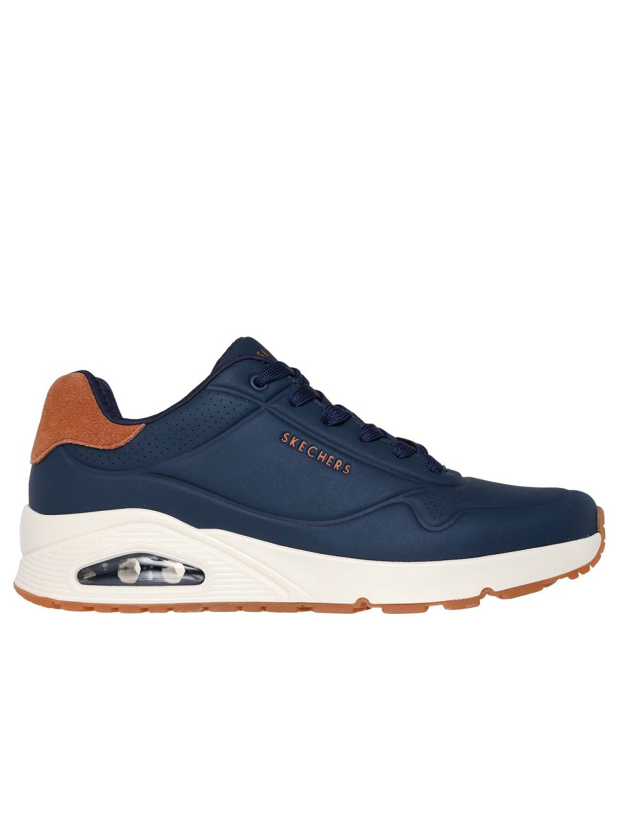 SNEAKERS UNO SUITED ON AIR SKECHERS DA UOMO BLU - immagine 2