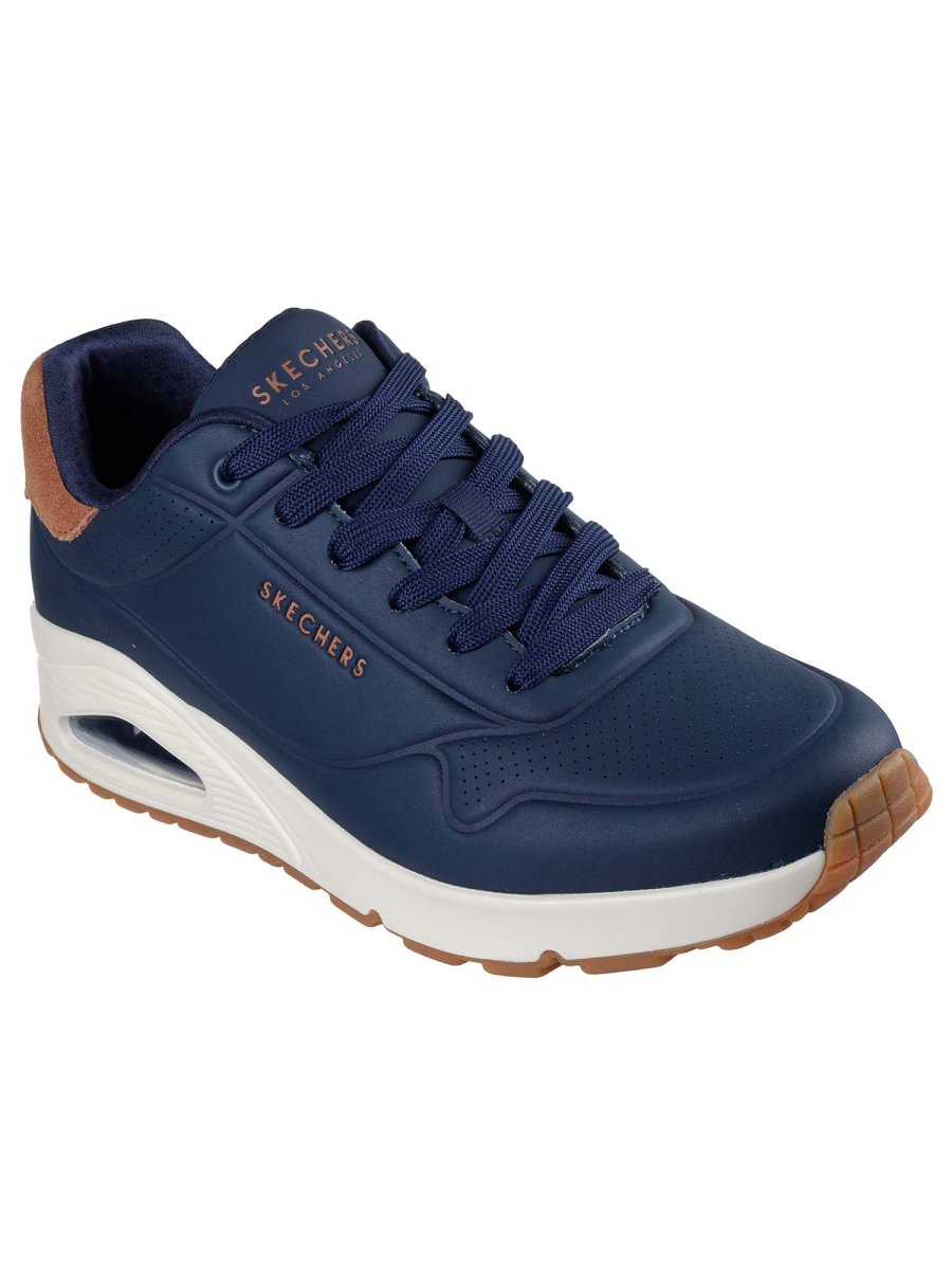 SNEAKERS UNO SUITED ON AIR SKECHERS DA UOMO BLU - immagine 3