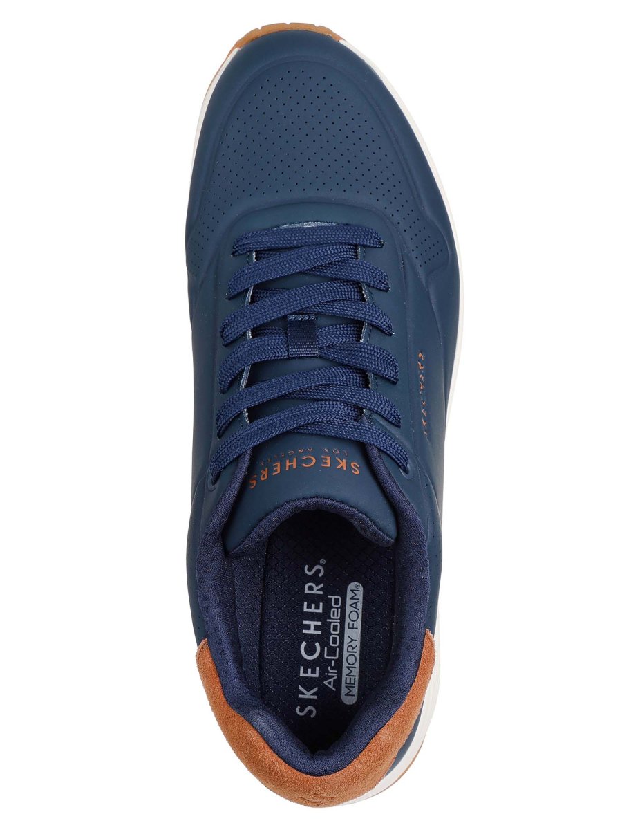 SNEAKERS UNO SUITED ON AIR SKECHERS DA UOMO BLU - immagine 5