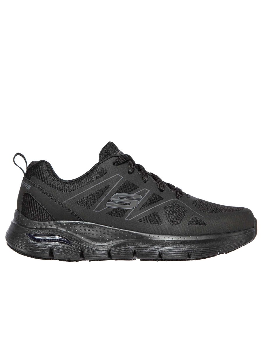 SCARPA DA LAVORO ARCK FIT SR SKECHERS DA UOMO NERO - immagine 2