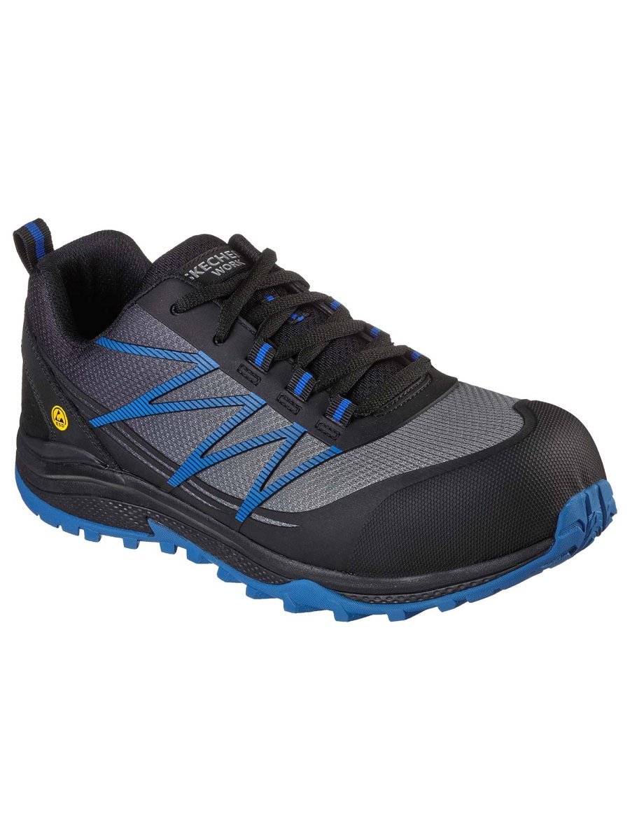 SCARPA ANTIFORTUNISTICA PUXAL SKECHERS DA UOMO NERO TURCHESE - immagine 3