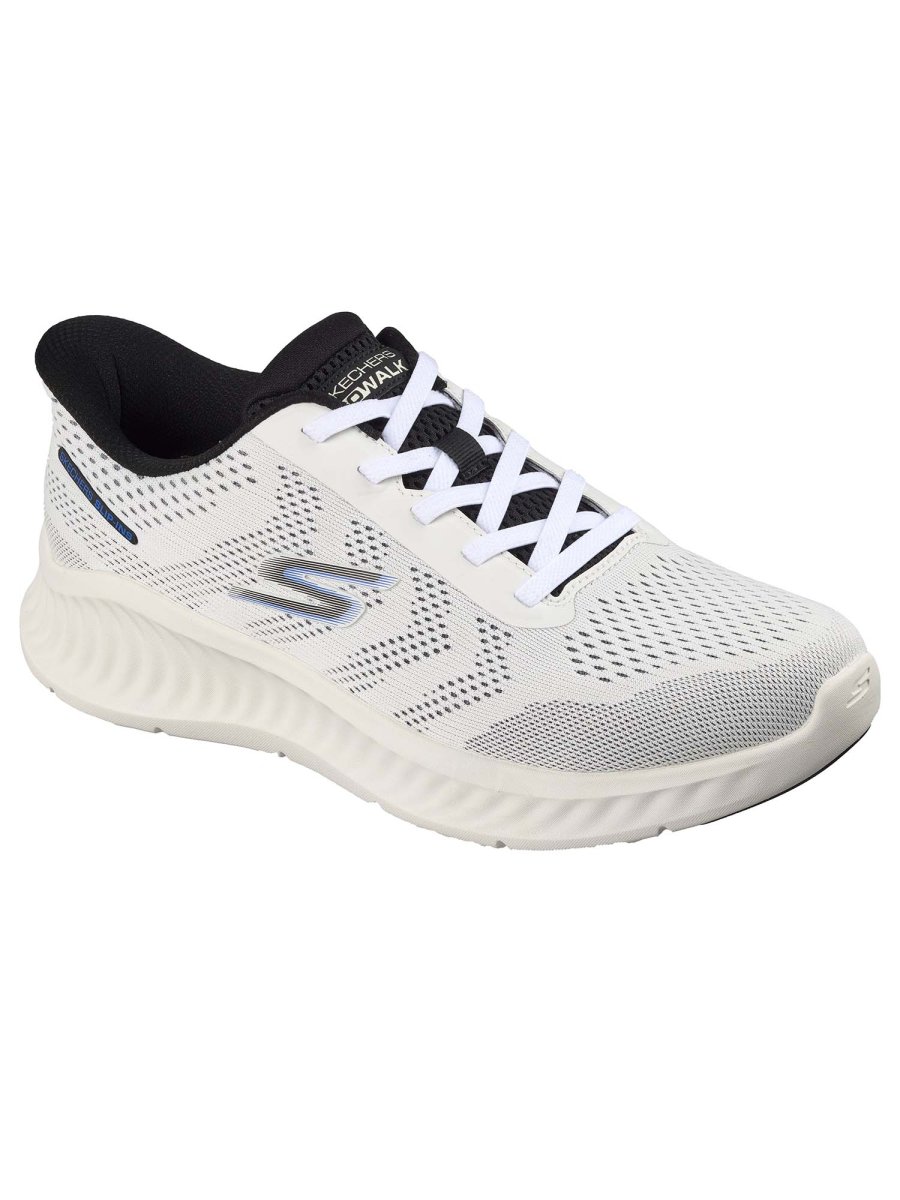 SLIP-INS GO WALK NOW SKECHERS DA UOMO BIANCO NERO - immagine 3