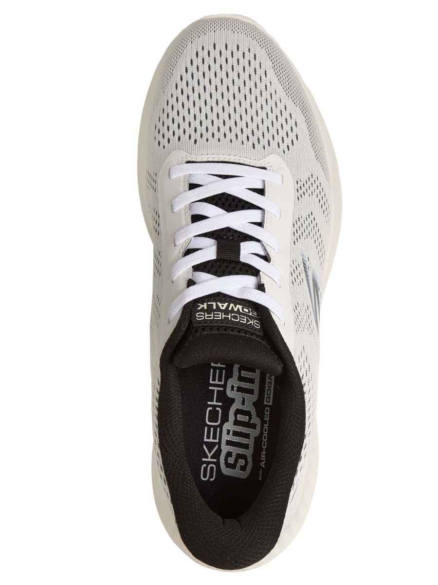 SLIP-INS GO WALK NOW SKECHERS DA UOMO BIANCO NERO - immagine 5