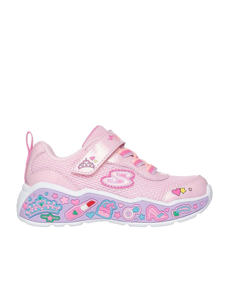 SNEAKERS PLAY SCENE FUN SQUAD SKECHERS DA BAMBINA ROSA - immagine 2