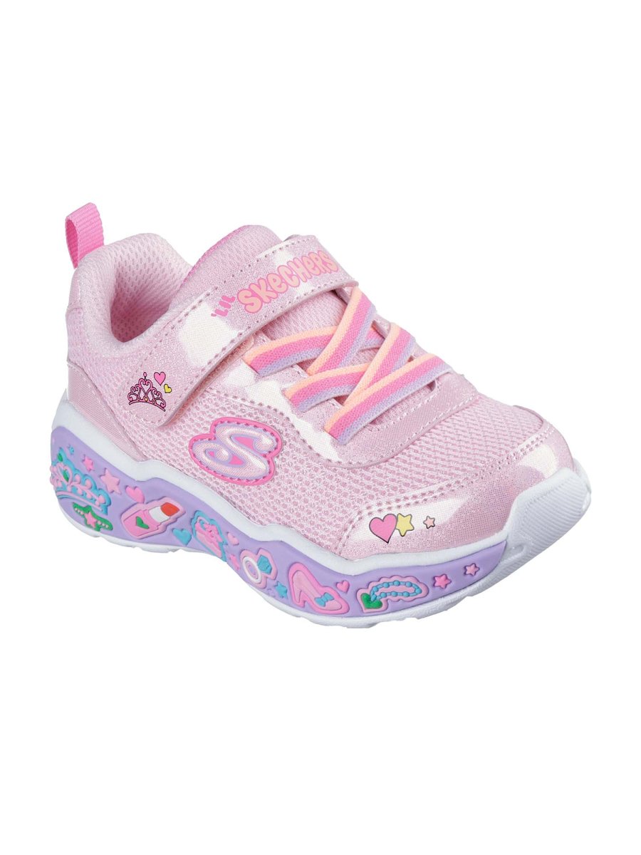 SNEAKERS PLAY SCENE FUN SQUAD SKECHERS DA BAMBINA ROSA - immagine 3