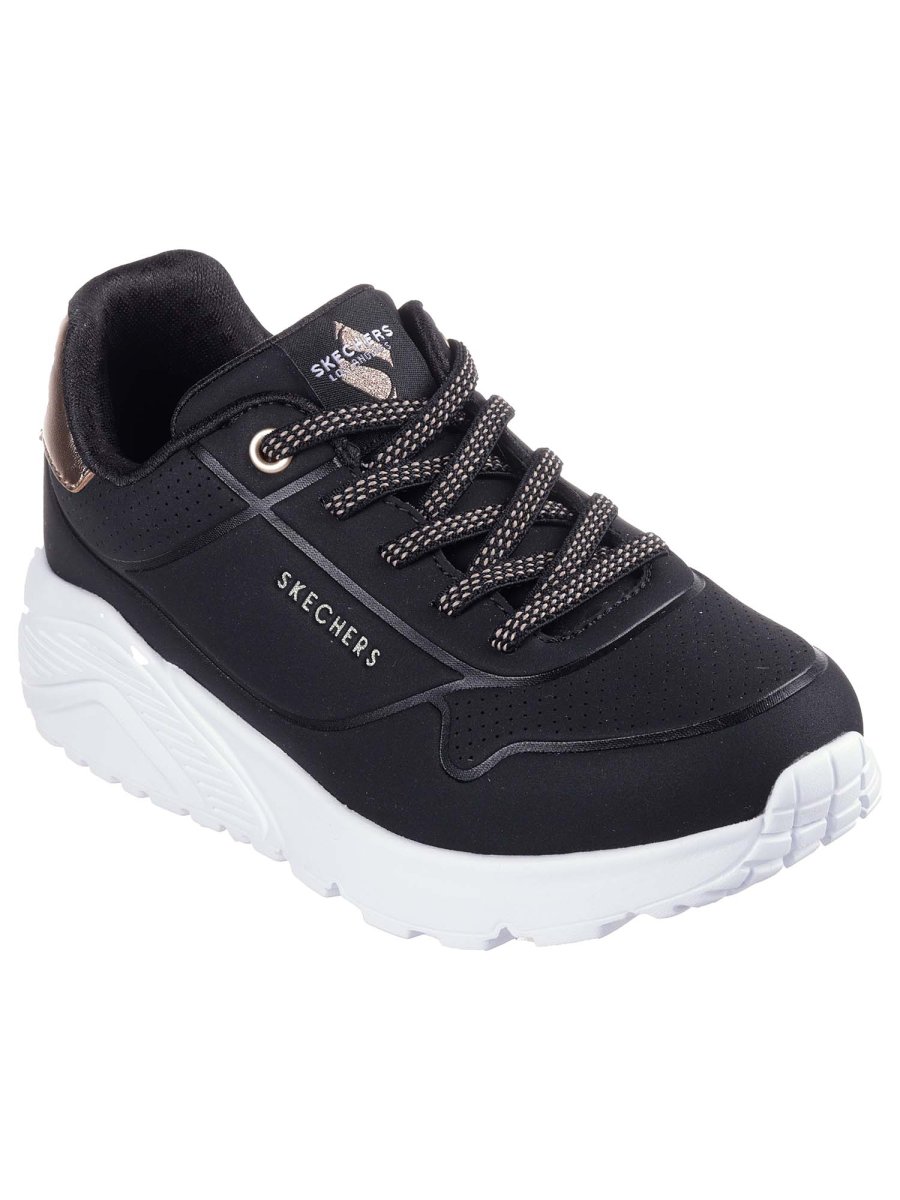 SNEAKERS UNO LITE SKECHERS DA BAMBINA NERO BIANCO - immagine 3