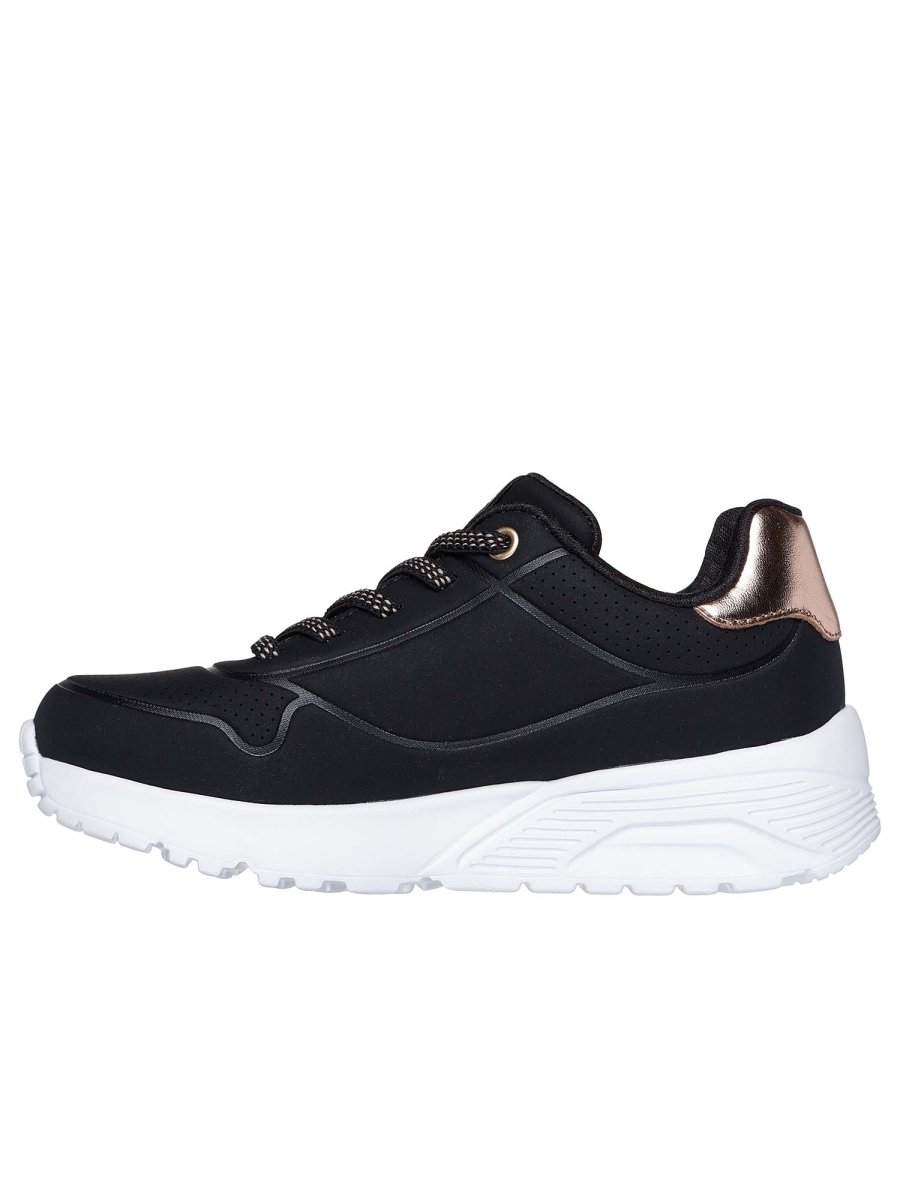 SNEAKERS UNO LITE SKECHERS DA BAMBINA NERO BIANCO - immagine 4