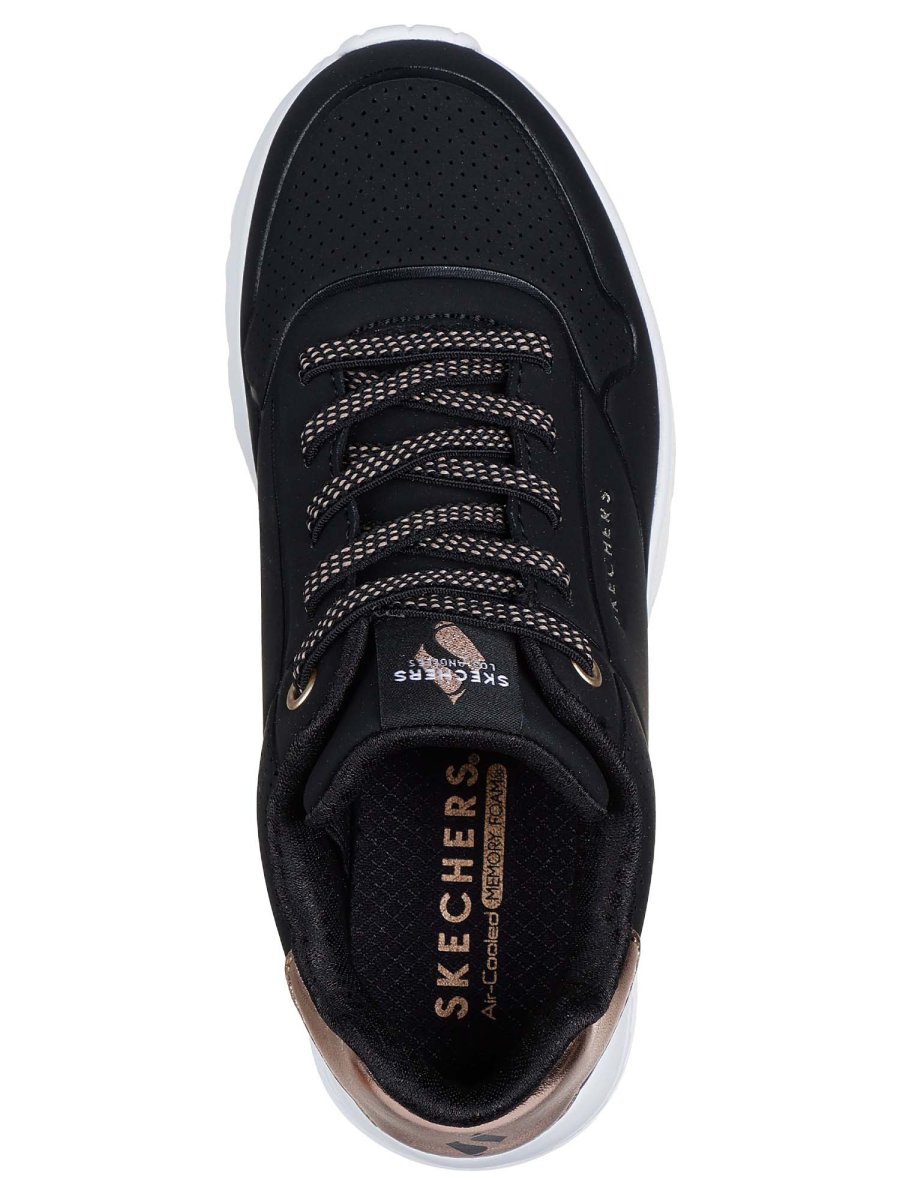 SNEAKERS UNO LITE SKECHERS DA BAMBINA NERO BIANCO - immagine 5