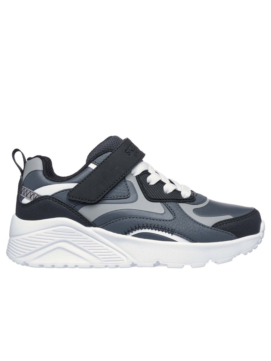 SNEAKERS UNO LITE SKECHERS DA BAMBINO GRIGIO NERO