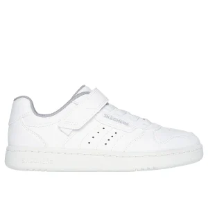 SNEAKER QUICK STREET SKECHERS BAMBINO BIANCO