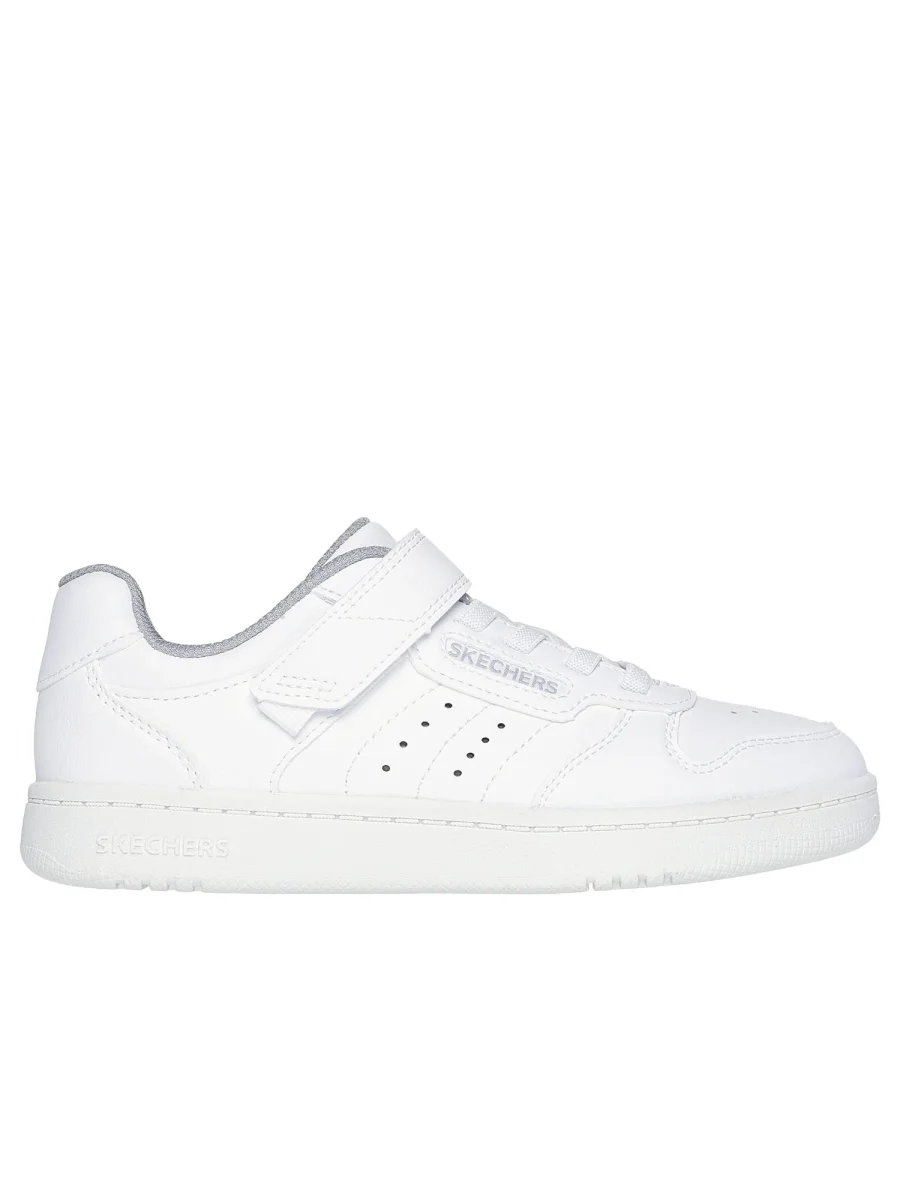 SNEAKER QUICK STREET SKECHERS BAMBINO BIANCO