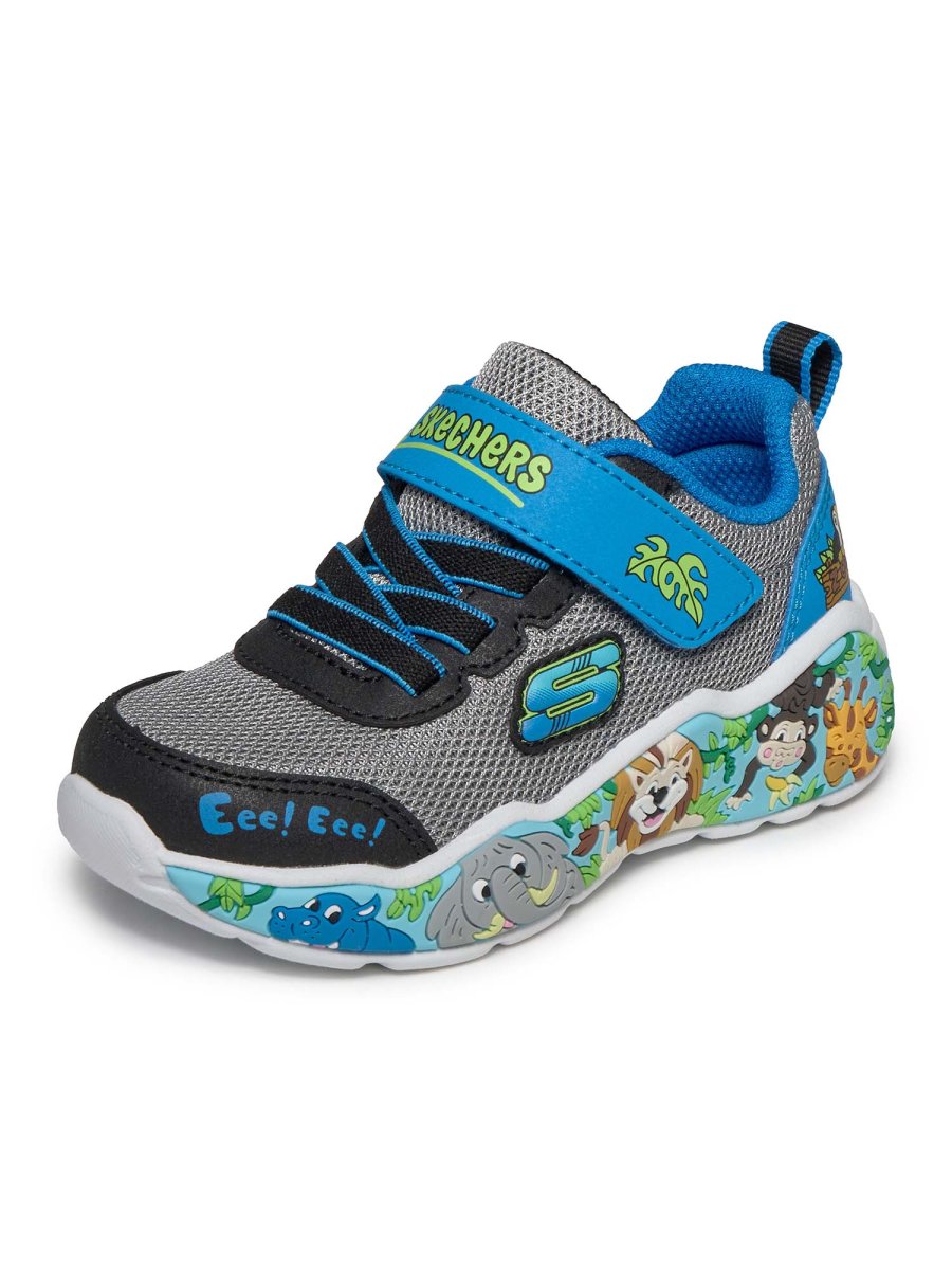 SNEAKERS PLAY SCENE SKECHERS DA BAMBINO GRIGIO - immagine 5