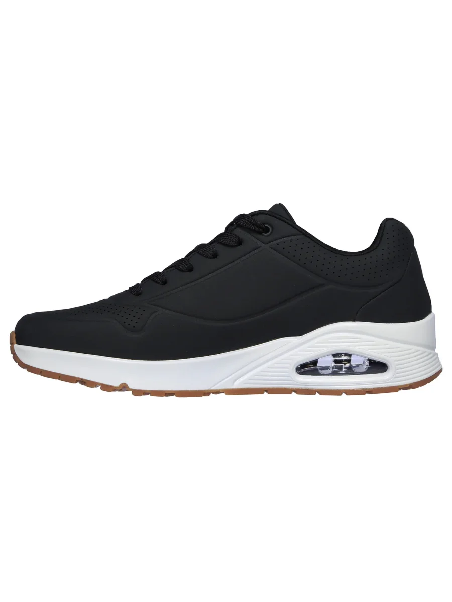SNEAKERS UNO STAND ON AIR SKECHERS DA UOMO NERO BIANCO - immagine 4