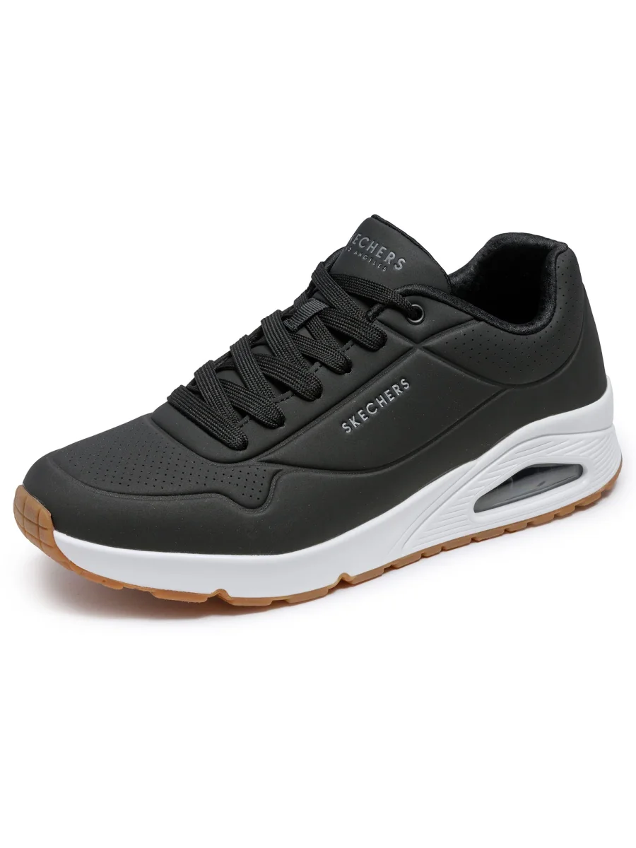 SNEAKERS UNO STAND ON AIR SKECHERS DA UOMO NERO BIANCO - immagine 5
