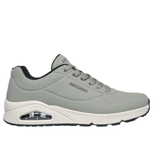 SNEAKERS UNO STAND ON AIR SKECHERS DA UOMO VERDE OLIVA