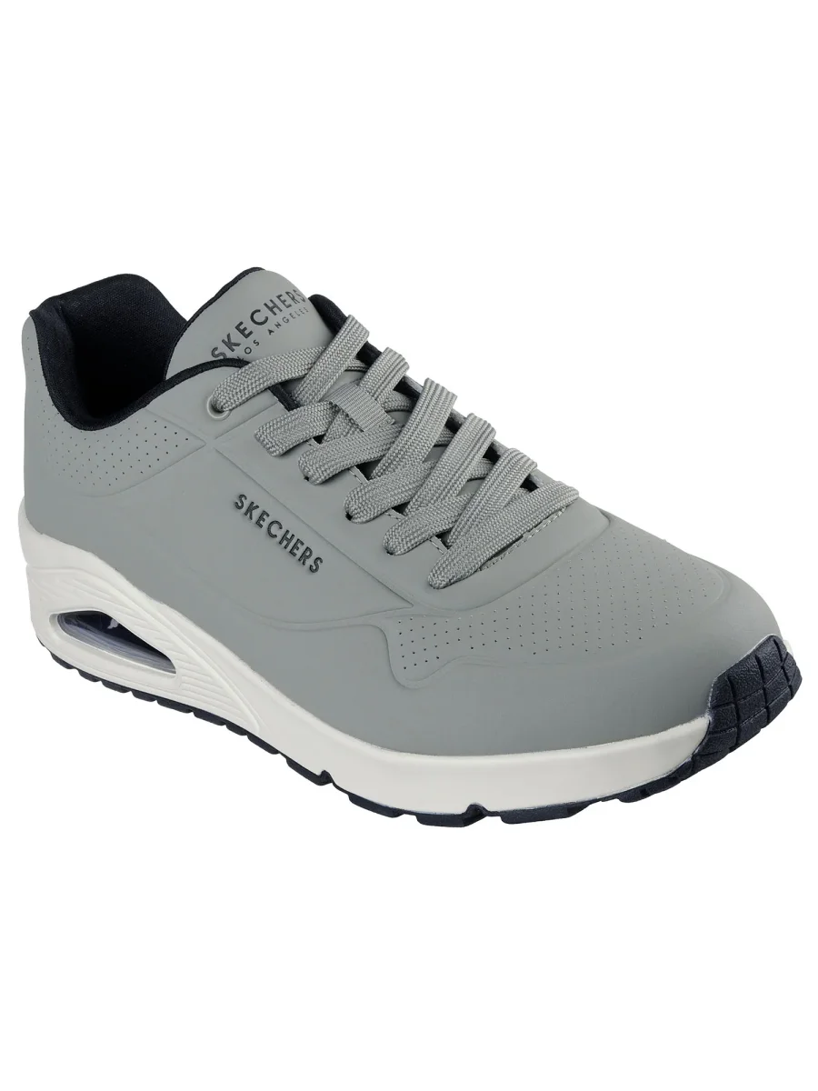 SNEAKERS UNO STAND ON AIR SKECHERS DA UOMO VERDE OLIVA - immagine 3