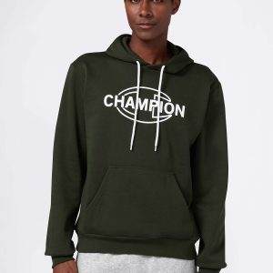 FELPA CON CAPPUCCIO CHAMPION DA UOMO VERDE